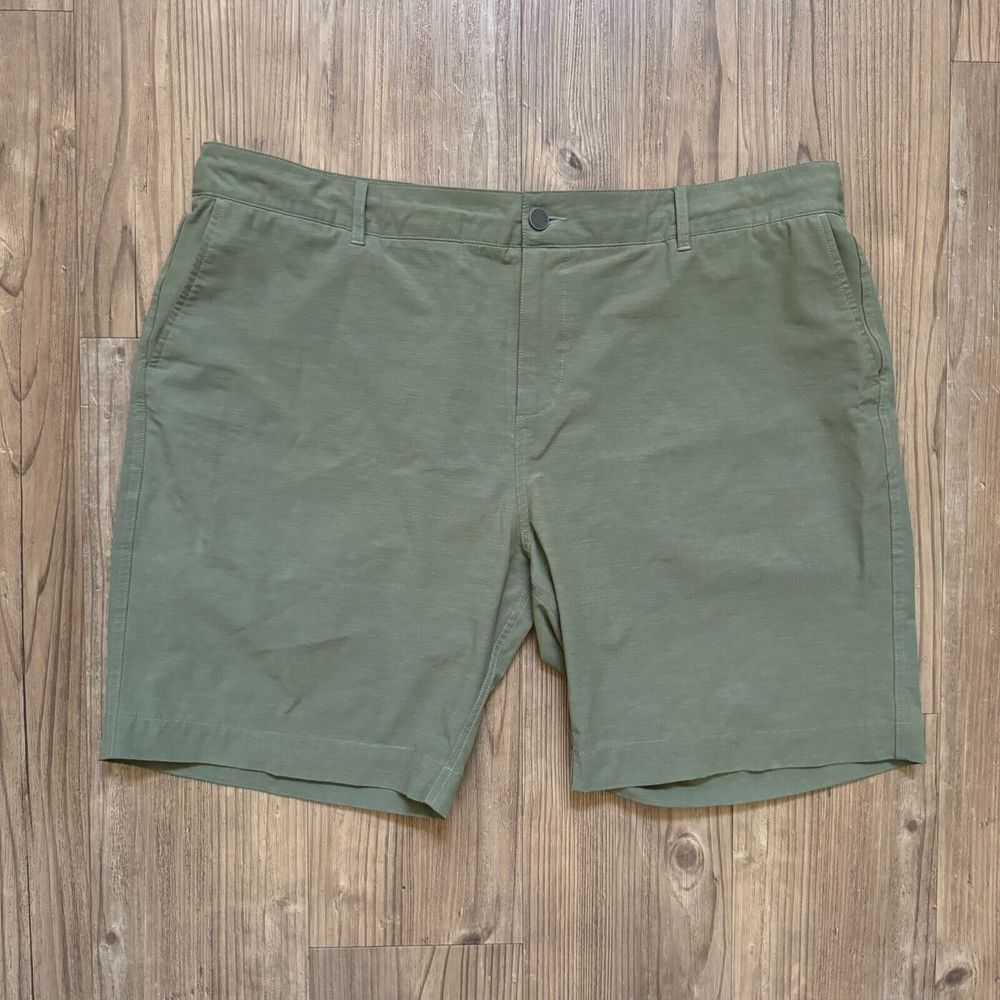 Faherty Men's 42 Green All Day Chino‎ 8" Performance Stretch Drawstring Shorts